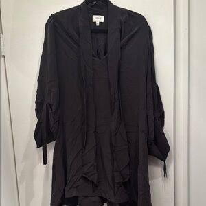 Joie Black drop-waist dress